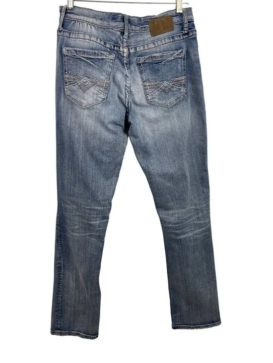 BKE Jake Straight Leg Medium Wash Denim Jeans Mens Size 33XL 33x36 - Picture 2 of 9